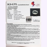 6.25/CT Natural Green Sapphire with Govt. Lab Certified Gemstone-103962